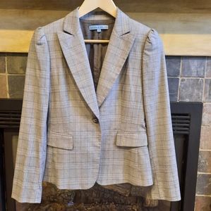 Antonio M. Fitted single button lined blazer, size 2